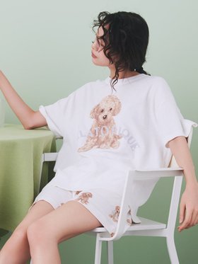 【ジェラート ピケ/gelato pique】のトイプードル柄ショートパンツ 人気、トレンドファッション・服の通販 founy(ファニー) ファッション Fashion レディースファッション WOMEN パンツ Pants ハーフ / ショートパンツ Short Pants おすすめ Recommend カットソー Cut And Sew ショート Short プリント Print ボーダー Border モチーフ Motif 夏 Summer |ID:prp329100004525143