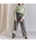 【エヌ ナチュラルビューティーベーシック/N.Natural Beauty basic】のセンタープレスベルト付ワイドパンツ グレー|ID: prp329100004525152 ipo3291000000032006259