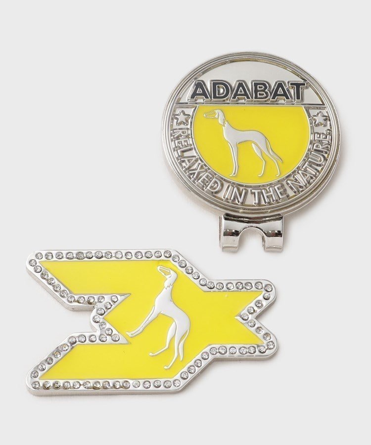 【アダバット/adabat】のサルーキロゴ マーカー インテリア・キッズ・メンズ・レディースファッション・服の通販 founy(ファニー) 　ファッション　Fashion　レディースファッション　WOMEN　おすすめ　Recommend　キャップ　Cap　ギフト プレゼント　Gift Present　モチーフ　Motif　イエロー|ID: prp329100004525181 ipo3291000000032006379