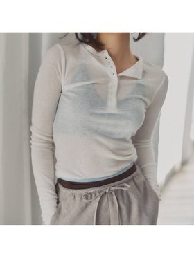 【ミラオーウェン/Mila Owen】のウール混ヘンリーネックシアーロンT 人気、トレンドファッション・服の通販 founy(ファニー) ファッション Fashion レディースファッション WOMEN トップス・カットソー Tops/Tshirt ロング / Tシャツ T-Shirts インナー Inner シアー Sheer トレンド Trend ロング Long エレガント 上品 Elegant |ID:prp329100004525185