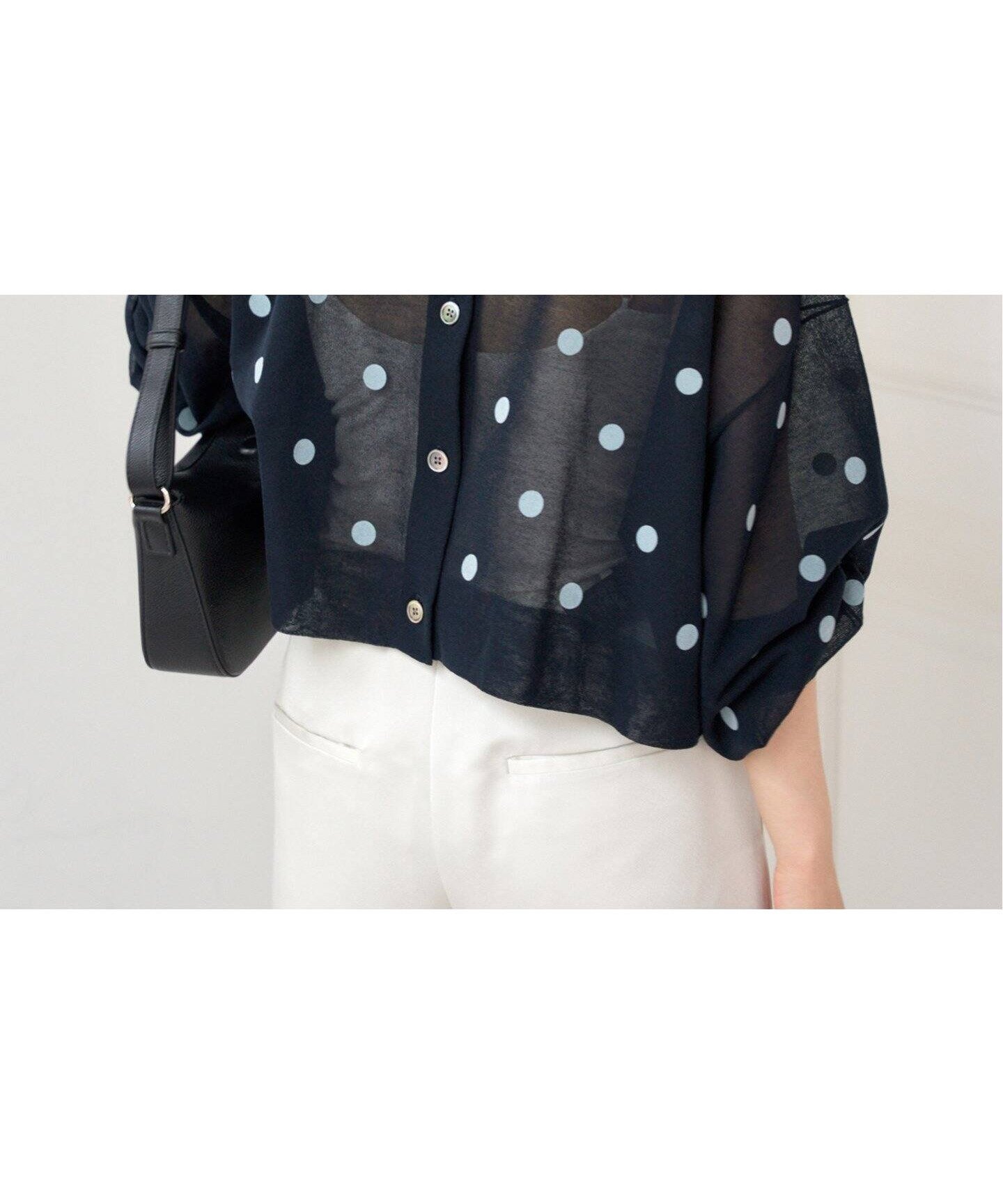 【イエナ/IENA】のFILMY ドット カーディガン インテリア・キッズ・メンズ・レディースファッション・服の通販 founy(ファニー) 　ファッション　Fashion　レディースファッション　WOMEN　トップス・カットソー　Tops/Tshirt　カーディガン　Cardigans　カーディガン　Cardigan　ドット　Dot　ネイビー A|ID: prp329100004525187 ipo3291000000032006405