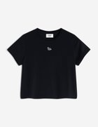 【メゾン キツネ/MAISON KITSUNE】のMaison Kitsune/BABY FOX PATCH BABY TEE-SHIRT 人気、トレンドファッション・服の通販 founy(ファニー) ファッション Fashion レディースファッション Fashion for Women トップス・カットソー Cut & Sew Tops シャツ・ブラウス・オフィスカジュアル Elegant Blouses & Button-Ups パッチ Patch, Appliqué 半袖 Short Sleeve, Half Sleeve 夏 Summer S/S・春夏 SS, Spring/Summer, Warm Season 無地 Plain, Solid Color thumbnail BLACK|ID: prp329100004525199 ipo3291000000032740037