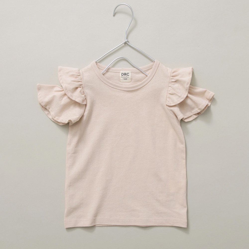 【ブランシェス/branshes / KIDS】の【WEB限定/DRC/綿100%】肩あきフリル半袖Tシャツ インテリア・キッズ・メンズ・レディースファッション・服の通販 founy(ファニー) 　ファッション　Fashion　キッズファッション　KIDS　おすすめ　Recommend　フリル　Frills　半袖　Short Sleeve　吸水　Water Absorption　ピンク|ID: prp329100004525219 ipo3291000000032006519