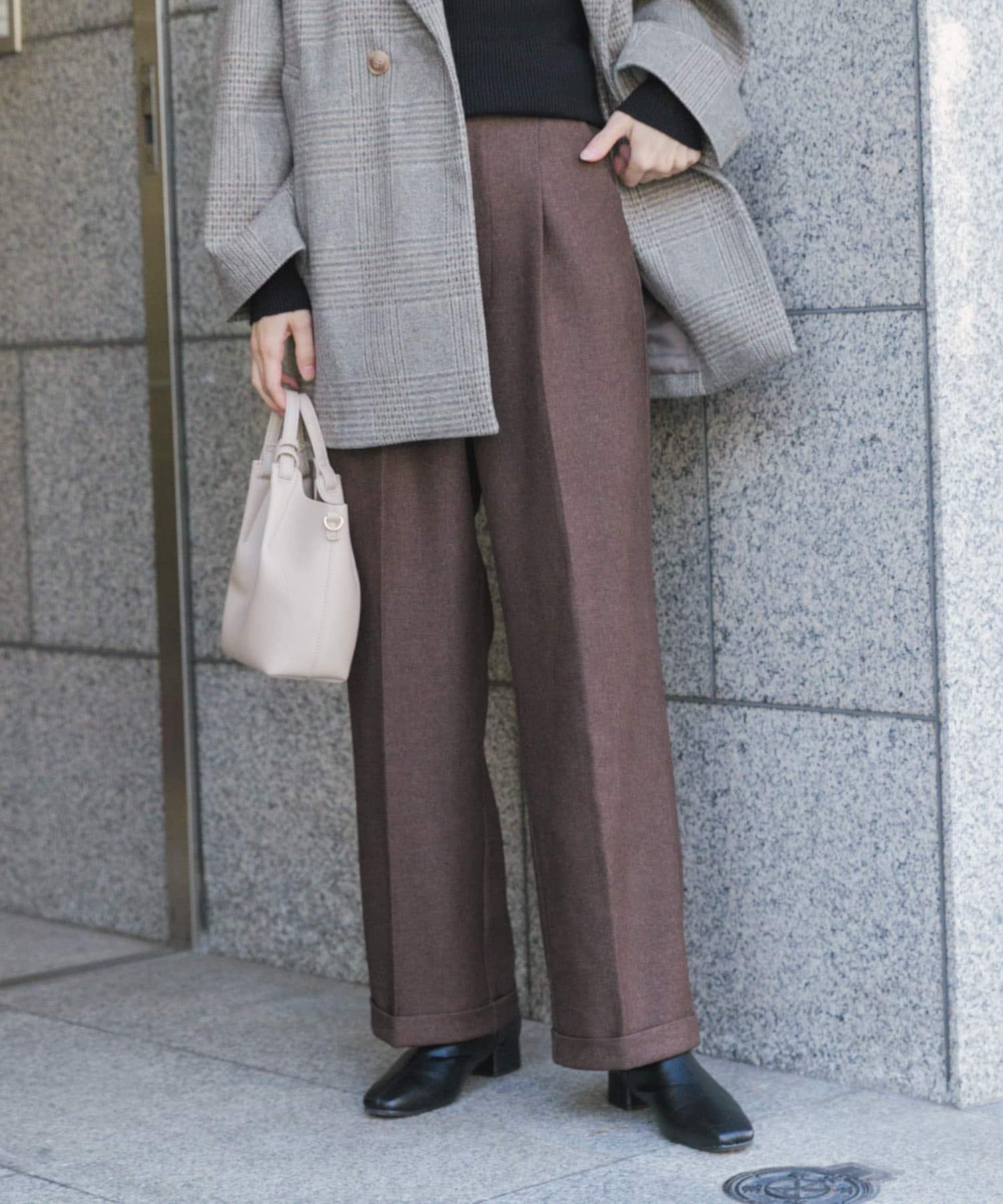 【その他のブランド/Other】のベルト付きパンツ インテリア・キッズ・メンズ・レディースファッション・服の通販 founy(ファニー) 　ファッション　Fashion　レディースファッション　WOMEN　パンツ　Pants　ベルト　Belts　2024年　2024　2024-2025秋冬・A/W　Aw/Autumn/Winter/Fw/Fall/2024-2025　冬　Winter　フェイクレザー　Faux Leather　ワイド　Wide　A/W・秋冬　Aw・Autumn/Winter・Fw・Fall-Winter　BRN|ID: prp329100004525222 ipo3291000000032006536