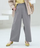 【イッカ/ikka】のフロントタックワイドパンツ グレー|ID: prp329100004525247 ipo3291000000032006632