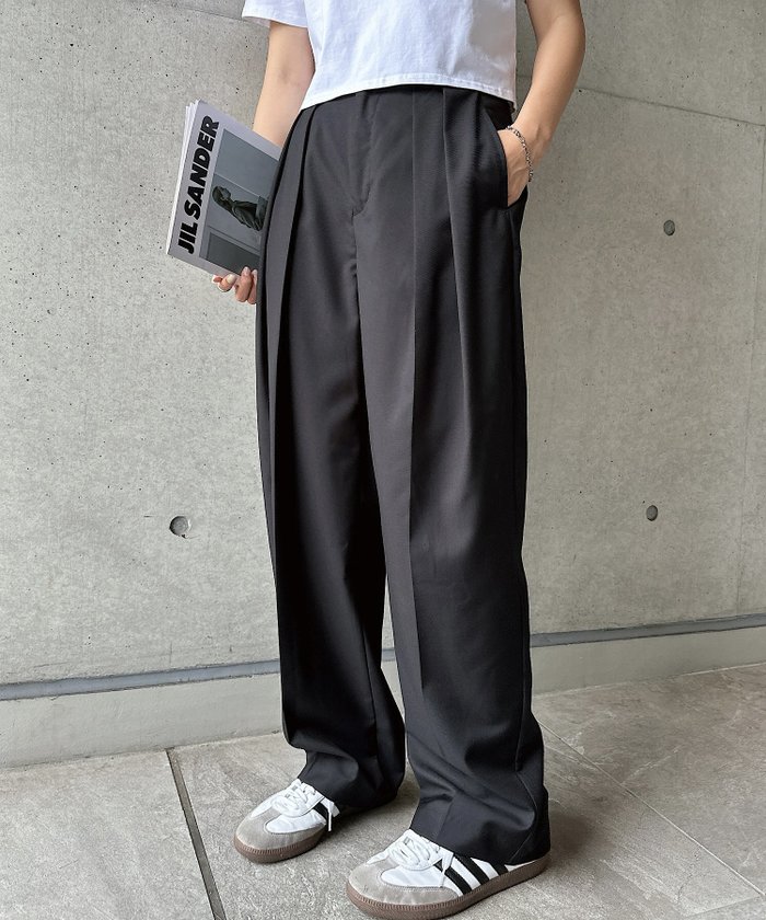 【その他のブランド/Other】の無地 ストライプ 2タック スラックス ワイド パンツ インテリア・キッズ・メンズ・レディースファッション・服の通販 founy(ファニー) https://founy.com/ ファッション Fashion レディースファッション WOMEN パンツ Pants おすすめ Recommend コクーン Cocoon ストライプ Stripe スニーカー Sneakers スラックス Slacks スーツ Suit リラックス Relax ワイド Wide 無地 Plain Color |ID: prp329100004525259 ipo3291000000032006681