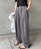 【その他のブランド/Other】の無地 ストライプ 2タック スラックス ワイド パンツ チャコールグレー|ID: prp329100004525259 ipo3291000000032006689
