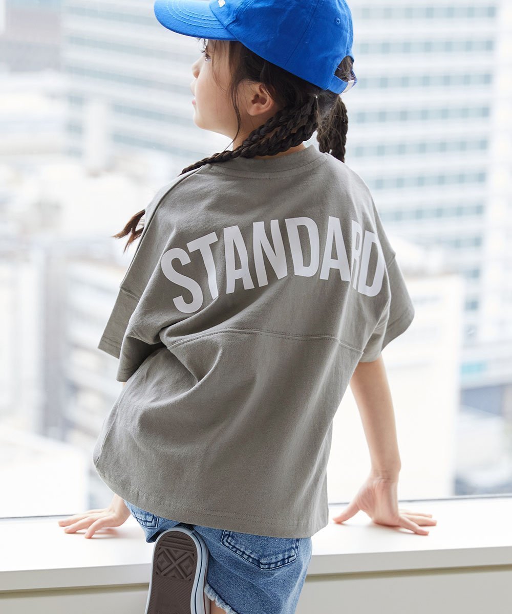 【デビロック/devirock / KIDS】の綿100% 型崩れしにくい STANDARD バックロゴプリント 半袖Tシャツ Tシャツ トップス 25SS インテリア・キッズ・メンズ・レディースファッション・服の通販 founy(ファニー) 　ファッション　Fashion　キッズファッション　KIDS　トップス・カットソー　Tops/Tees/Kids　カラフル　Colorful　ハーフ　Half　プリント　Print　半袖　Short Sleeve　夏　Summer　2025年　2025　2025春夏・S/S　Ss,Spring/Summer,2025　Dグレージュ|ID: prp329100004525261 ipo3291000000032006702