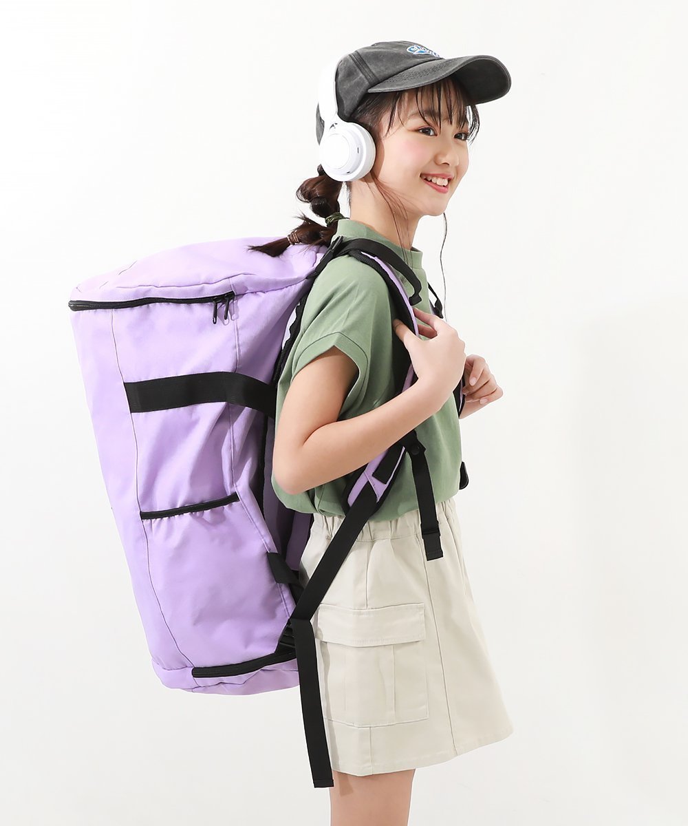 【デビロック/devirock / KIDS】の親子で使える 3WAY 大容量スポーツバッグ(50L) バッグ リュックサック インテリア・キッズ・メンズ・レディースファッション・服の通販 founy(ファニー) 　ファッション　Fashion　キッズファッション　KIDS　アウトドア　Outdoor　スポーツ　Sports　ベーシック　Basic　ポケット　Pocket　メッシュ　Mesh　旅行　Travel　003-ラベンダー|ID: prp329100004525264 ipo3291000000032006714