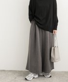 【アーバンリサーチ ドアーズ/URBAN RESEARCH DOORS】のメランジヘリンボーンギャザーワイドパンツ CHARCOAL|ID: prp329100004525265 ipo3291000000032006718