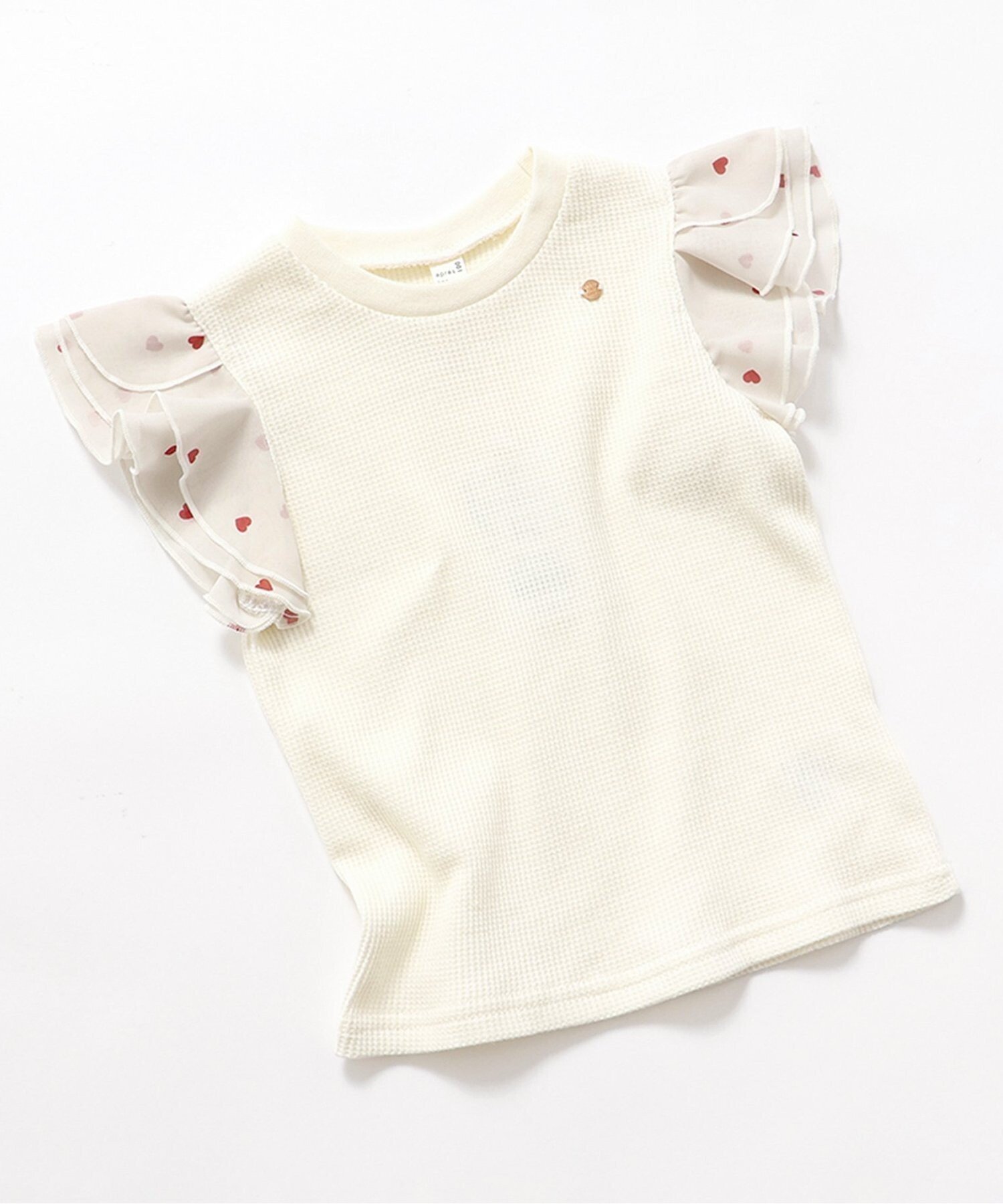 【その他のブランド/Other】のワッフルレース・フリルTシャツ 人気、トレンドファッション・服の通販 founy(ファニー) 　ファッション　Fashion　キッズファッション　KIDS　フリル　Frills　レース　Race　ワッフル　Waffle　半袖　Short Sleeve　 other-1|ID: prp329100004525268 ipo3291000000032061092
