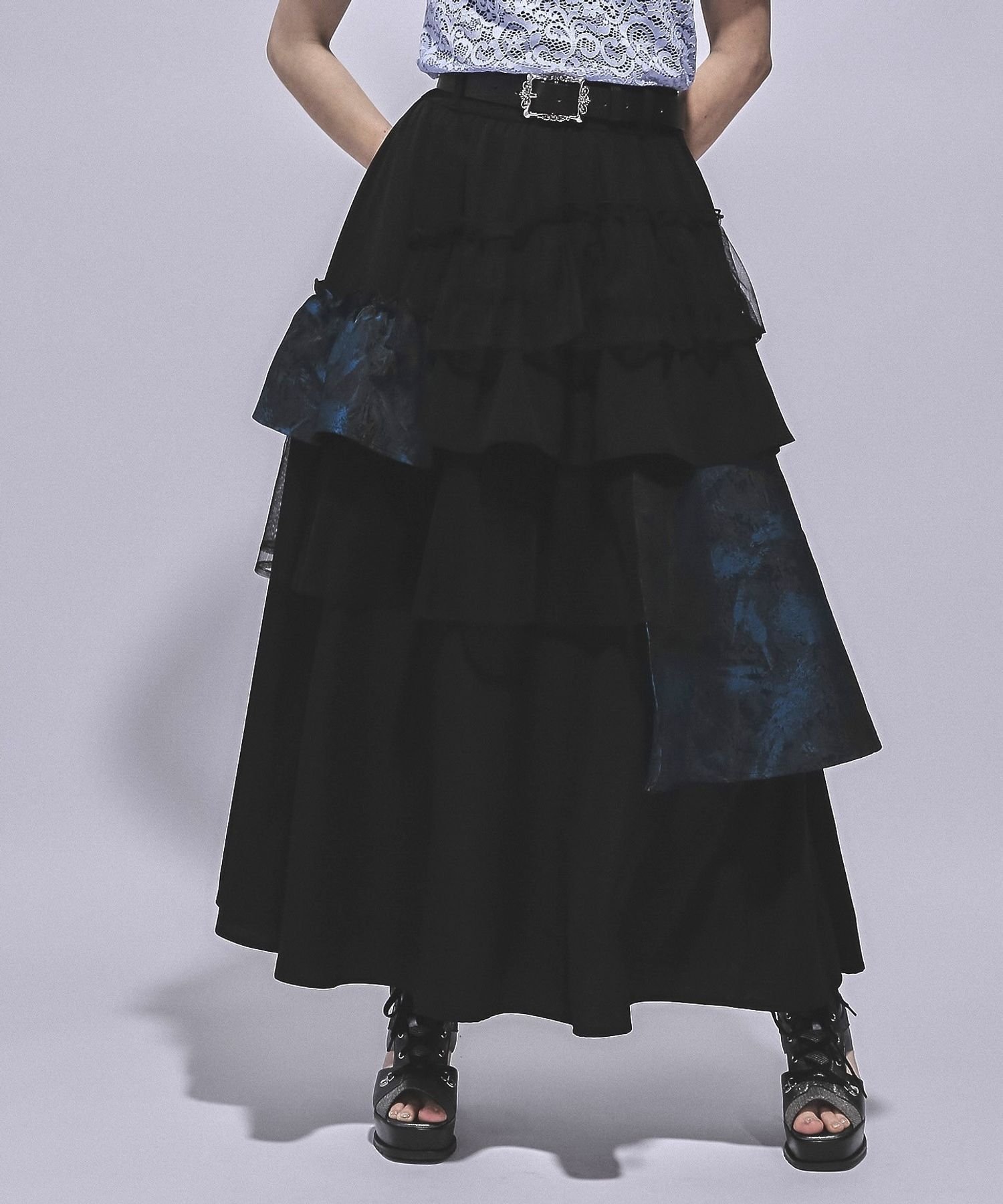 【ハレ/HARE】のアートジャガードキリカエフレアスカート インテリア・キッズ・メンズ・レディースファッション・服の通販 founy(ファニー) 　ファッション　Fashion　レディースファッション　WOMEN　スカート　Skirt　Aライン/フレアスカート　Flared A-Line Skirts　おすすめ　Recommend　ギャザー　Gather　コンパクト　Compact　シアー　Sheer　セットアップ　Set Up　夏　Summer　定番　Standard　春　Spring　S/S・春夏　Ss・Spring/Summer　ブルー系その他87|ID: prp329100004525274 ipo3291000000032522550
