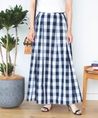 【その他のブランド/Other】のチェック柄 タックフレアスカート NAVY|ID: prp329100004525279 ipo3291000000032366866