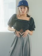 【スナイデル/SNIDEL】のクロップドバリエブラウス 人気、トレンドファッション・服の通販 founy(ファニー) ファッション Fashion レディースファッション Fashion for Women トップス・カットソー Cut & Sew Tops シャツ・ブラウス・オフィスカジュアル Elegant Blouses & Button-Ups ウェーブ Wavy Pattern ガーリー Girly, Feminine Style キャミソール Camisole, Spaghetti Strap Top ギャザー Gathered, Ruffled クロップド Cropped, Short Length シャーリング Shirring, Ruched スポーティ Sporty, Casual Athletic チェック Check, Plaid, Tartan チュール Tulip, Tulip Motif デニム Denim, Jeans Material バルーン Balloon, Balloon Silhouette フィット Fit, Slim Fit フリル Frill, Ruffle フレア Flare, Flared 無地 Plain, Solid Color ラップ Wrap, Wrap Design ワイド Wide, Wide Fit ワッシャー Washer, Crinkled Finish おすすめ Recommended / Our Picks thumbnail DGRY[008]|ID: prp329100004525285 ipo3291000000033200931