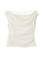 【フレイ アイディー/FRAY I.D】のアシメドレープブラウス/ウォッシャブル・防シワ WHT[001]|ID: prp329100004525295 ipo3291000000032006830