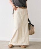 【リヴドロワ/RIVE DROITE】の【MONN. .(モン)】LOOSE DENIM SKIRT アイボリー|ID: prp329100004525305 ipo3291000000032006875