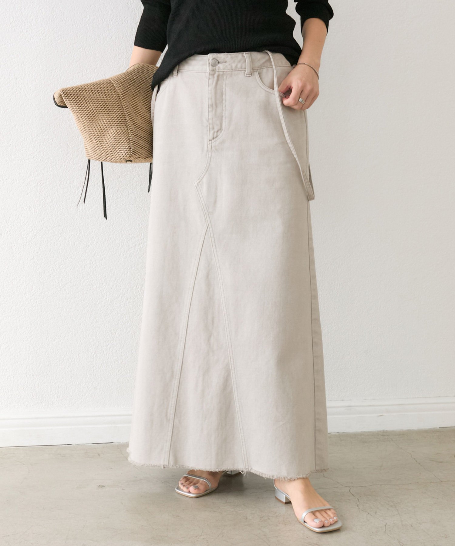 【リヴドロワ/RIVE DROITE】の【MONN. .(モン)】LOOSE DENIM SKIRT インテリア・キッズ・メンズ・レディースファッション・服の通販 founy(ファニー) 　ファッション　Fashion　レディースファッション　WOMEN　スカート　Skirt　デニムスカート　Denim Skirts　サスペンダー　Suspenders　デニム　Denim　ポケット　Pocket　マキシ　Maxi　マーメイド　Mermaid　2022年　2022　2022-2023秋冬・A/W　Aw/Autumn/Winter//Fw/Fall-Winter/2022-2023　おすすめ　Recommend　ライトグレー|ID: prp329100004525305 ipo3291000000032006876