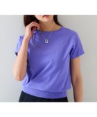 【アンタイトル/UNTITLED】の【11色展開/コットン100/アンサンブル可能】 プルオーバーニット ブルーパープル|ID: prp329100004525310 ipo3291000000032532981