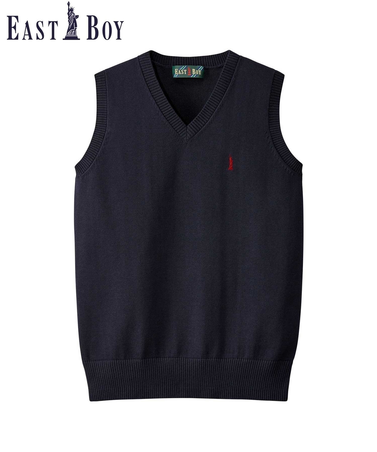 【イーストボーイ/EASTBOY】のベスト COOLMAX 12G ハイゲージ スクール 制服 中学 高校 インテリア・キッズ・メンズ・レディースファッション・服の通販 founy(ファニー) 　ファッション　Fashion　レディースファッション　WOMEN　アウター　Coat Outerwear　トップス・カットソー　Tops/Tshirt　ベスト/ジレ　Gilets/Vests　インナー　Inner　バランス　Balance　ベスト　Vest　ポケット　Pocket　リボン　Ribbon　おすすめ　Recommend　ネイビー|ID: prp329100004525320 ipo3291000000032006942