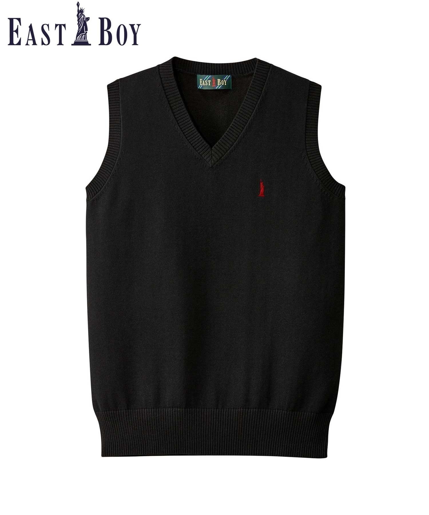 【イーストボーイ/EASTBOY】のベスト COOLMAX 12G ハイゲージ スクール 制服 中学 高校 インテリア・キッズ・メンズ・レディースファッション・服の通販 founy(ファニー) 　ファッション　Fashion　レディースファッション　WOMEN　アウター　Coat Outerwear　トップス・カットソー　Tops/Tshirt　ベスト/ジレ　Gilets/Vests　インナー　Inner　バランス　Balance　ベスト　Vest　ポケット　Pocket　リボン　Ribbon　おすすめ　Recommend　ブラック|ID: prp329100004525320 ipo3291000000032006947