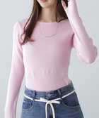 【フリーズマート/FREE'S MART】の洗える マシンウォッシャブルオーガニックコットン混ニット 人気、トレンドファッション・服の通販 founy(ファニー) ファッション Fashion レディースファッション WOMEN トップス・カットソー Tops/Tshirt ニット Knit Tops フィット Fit ベーシック Basic 洗える Washable thumbnail ピンク|ID: prp329100004525345 ipo3291000000032007060