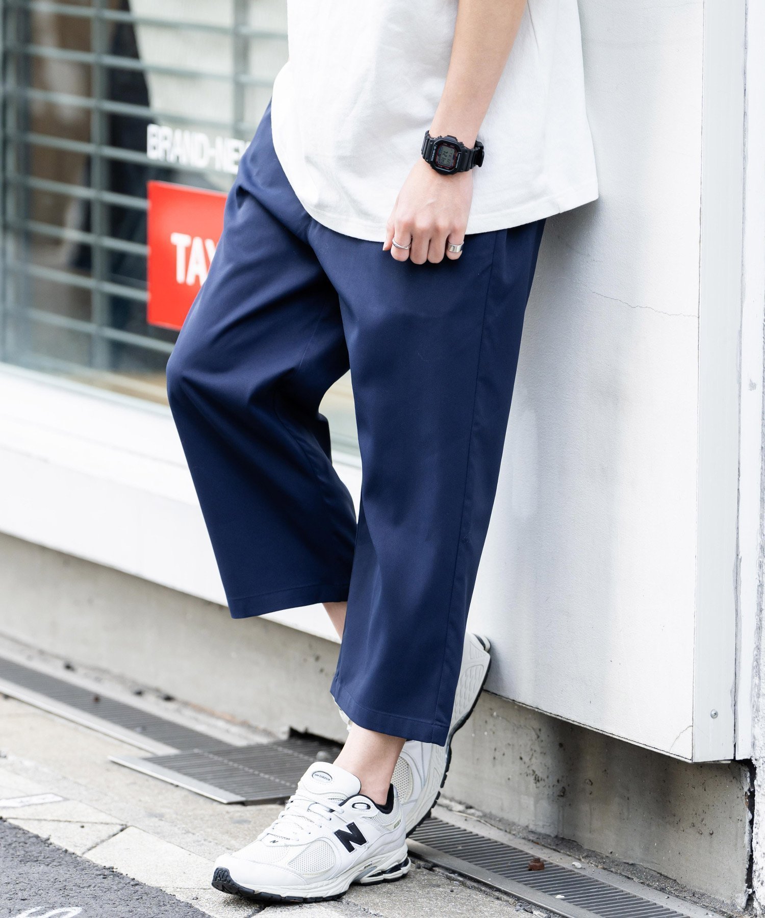 【ロッキーモンロー/Rocky Monroe】のナチュラルストレッチツイルクロップドシェフパンツ インテリア・キッズ・メンズ・レディースファッション・服の通販 founy(ファニー) 　ファッション　Fashion　レディースファッション　WOMEN　パンツ　Pants　くるぶし　Ankle　クロップド　Cropped　サンダル　Sandals　シャーリング　Shirring　シューズ　Shoes　シンプル　Simple　ストレッチ　Stretch　スニーカー　Sneakers　スマート　Smart　ツイル　Twill　テーパード　Tapered　人気　Popularity　フィット　Fit　フロント　Front　ポロシャツ　Polo Shirt　無地　Plain Color　リラックス　Relax　ルーズ　Loose　ループ　Loop　再入荷　Restock/Back In Stock/Re Arrival　おすすめ　Recommend　ゴルフ　Golf　ネイビー|ID: prp329100004525357 ipo3291000000032007120