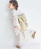 【ペアマノン/pairmanon / KIDS】の【簡単着付け】【リンクコーデ】2WAYガールズ浴衣 アイボリーフラワー08|ID: prp329100004525367 ipo3291000000032007157