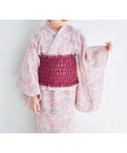 【ペアマノン/pairmanon / KIDS】の【簡単着付け】【リンクコーデ】2WAYガールズ浴衣 ピンクフラワー20|ID: prp329100004525367 ipo3291000000032007160