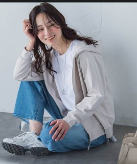 【ロートレ アモン/LAUTRE AMONT】の【WEB限定】高機能スムースタッチジップパーカー≪洗濯機で洗える≫ 人気、トレンドファッション・服の通販 founy(ファニー) ファッション Fashion レディースファッション WOMEN トップス・カットソー Tops/Tshirt パーカ Sweats 洗える Washable グログラン Grosgrain 吸水 Water Absorption ジップ Zip ストレッチ Stretch なめらか Smooth ベーシック Basic ワンポイント One Point |ID:prp329100004525369