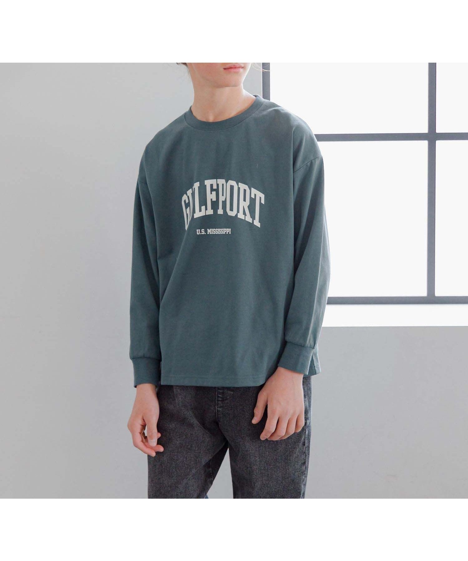 【グローバルワーク/GLOBAL WORK / KIDS】のヘビロッTEE/プリント長袖/キッズ/147381 インテリア・キッズ・メンズ・レディースファッション・服の通販 founy(ファニー) 　ファッション　Fashion　キッズファッション　KIDS　おすすめ　Recommend　グラフィック　Graphic　シンプル　Simple　フレンチ　French　プリント　Print　モノトーン　Monotone　ワイド　Wide　人気　Popularity　吸水　Water Absorption　犬　Dog　長袖　Long Sleeve　グリーン75|ID: prp329100004525378 ipo3291000000032096883