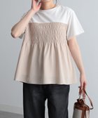 【ラナン/Ranan】のRanan/ビスチェ重ね着風Tシャツ ホワイト×ベージュ|ID: prp329100004525384 ipo3291000000032064855