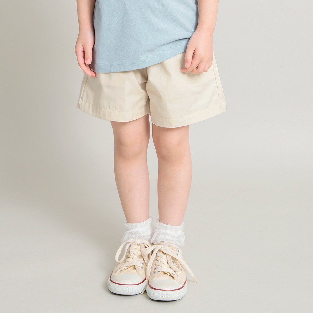 【ブランシェス/branshes / KIDS】の【WEB限定/DRC】ウエストリボンショートパンツ インテリア・キッズ・メンズ・レディースファッション・服の通販 founy(ファニー) 　ファッション　Fashion　キッズファッション　KIDS　ボトムス　Bottoms/Kids　ツイル　Twill　デニム　Denim　ポケット　Pocket　無地　Plain Color　リボン　Ribbon　プチプライス・低価格　Affordable　おすすめ　Recommend　アイボリー|ID: prp329100004525393 ipo3291000000032007293