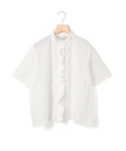 【マーコート/MARcourt】のMidiUmi ハーフスリーブフリルショートシャツ 人気、トレンドファッション・服の通販 founy(ファニー) ファッション Fashion レディースファッション WOMEN トップス・カットソー Tops/Tshirt シャツ/ブラウス Shirts/Blouses スタンド Stand タイプライター Typewriter フリル Frills フロント Front ポケット Pocket ワイド Wide エレガント 上品 Elegant 人気 Popularity 半袖 Short Sleeve 夏 Summer 無地 Plain Color thumbnail オフホワイト|ID: prp329100004525400 ipo3291000000032007324