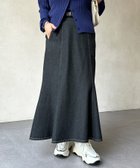 【シェトワ/Chez toi】の【3/26再販 スタート】セミフレアデニムスカート 人気、トレンドファッション・服の通販 founy(ファニー) ファッション Fashion レディースファッション WOMEN スカート Skirt デニムスカート Denim Skirts ギャザー Gather シンプル Simple スウェット Sweat タンク Tank デニム Denim パウダー Powder フレア Flare マーメイド Mermaid おすすめ Recommend ビジネス 仕事 通勤 Business thumbnail ブラック|ID: prp329100004525422 ipo3291000000032007412