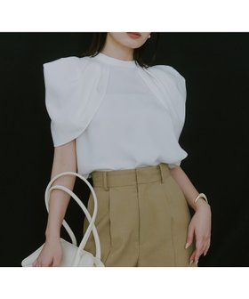 【アニュアンス/anuans】のフォルムショルダーブラウス 人気、トレンドファッション・服の通販 founy(ファニー) ファッション Fashion レディースファッション WOMEN トップス・カットソー Tops/Tshirt シャツ/ブラウス Shirts/Blouses エレガント 上品 Elegant ショルダー Shoulder シンプル Simple フォルム Form |ID:prp329100004525442