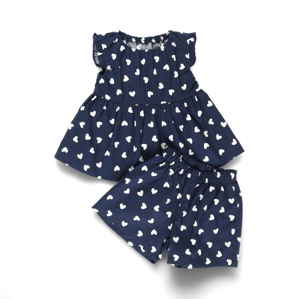 【ブランシェス/branshes / KIDS】の【WEB限定/DRC】袖フリルアソートセットアップ インテリア・キッズ・メンズ・レディースファッション・服の通販 founy(ファニー) 　ファッション　Fashion　キッズファッション　KIDS Children’s Clothing　キュロット　Culottes　ギャザー　Gather　切替　Switching　セットアップ　Set Up　フリル　Frills　ボトム　Bottom　ポケット　Pocket　無地　Plain Color　プチプライス・低価格　Affordable　おすすめ　Recommend　夏　Summer　91:ハートドット|ID: prp329100004525447 ipo3291000000032580012