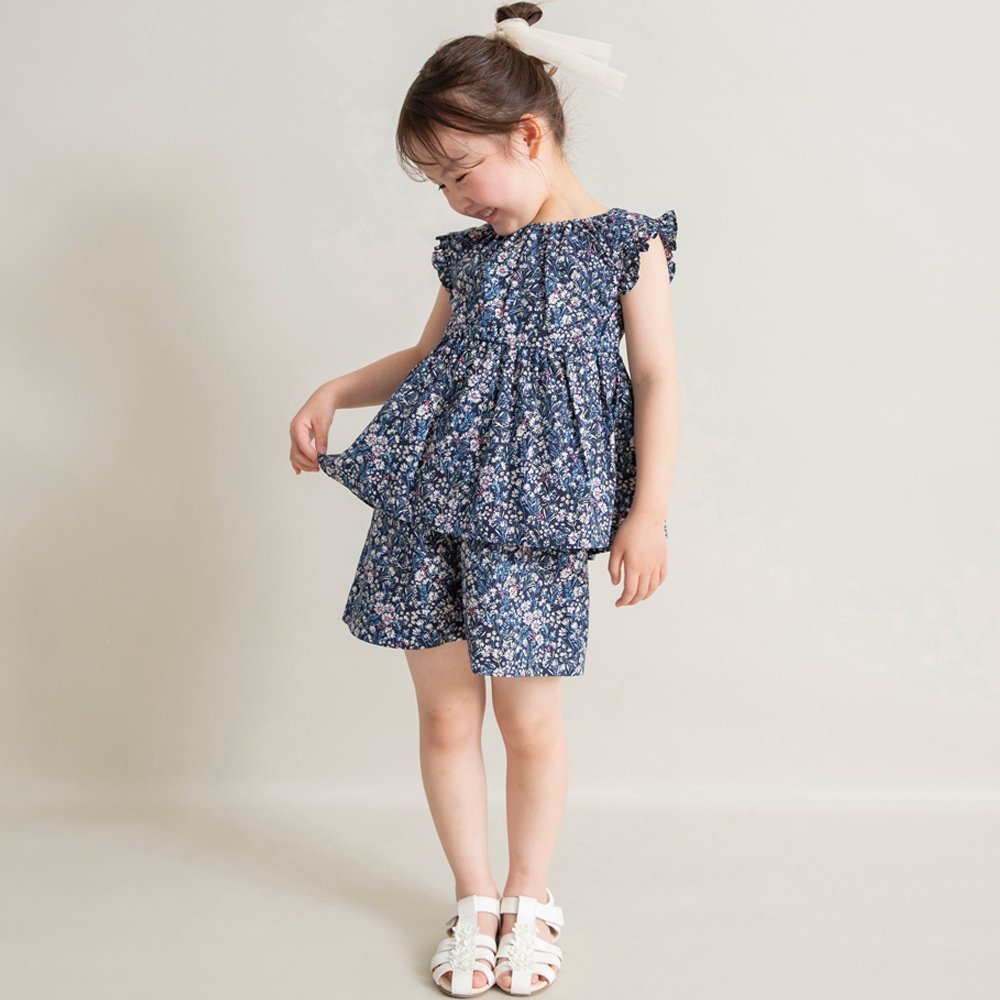 【ブランシェス/branshes / KIDS】の【WEB限定/DRC】袖フリルアソートセットアップ インテリア・キッズ・メンズ・レディースファッション・服の通販 founy(ファニー) 　ファッション　Fashion　キッズファッション　KIDS Children’s Clothing　キュロット　Culottes　ギャザー　Gather　切替　Switching　セットアップ　Set Up　フリル　Frills　ボトム　Bottom　ポケット　Pocket　無地　Plain Color　プチプライス・低価格　Affordable　おすすめ　Recommend　夏　Summer　22:小花総柄|ID: prp329100004525447 ipo3291000000032580014