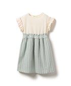 【その他のブランド/Other】のストライプ ワッフル 切替 ワンピース(90~150cm) MINT|ID: prp329100004525451 ipo3291000000032070479