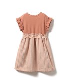 【その他のブランド/Other】のストライプ ワッフル 切替 ワンピース(90~150cm) PINK|ID: prp329100004525451 ipo3291000000032070480