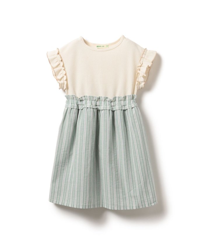 【ビームス/BEAMS / KIDS】のストライプ ワッフル 切替 ワンピース(90~150cm) インテリア・キッズ・メンズ・レディースファッション・服の通販 founy(ファニー) https://founy.com/ ファッション Fashion キッズファッション Fashion for Kids ワンピース Dresses カーディガン Cardigan, Knitwear コンビ Combo, Combination Style ストライプ Stripe, Striped Pattern リゾート Resort, Vacation Style ワッフル Waffle, Waffle Knit 切替 Switching, Contrast Panel 夏 Summer 春 Spring |ID: prp329100004525451 ipo3291000000033507061