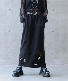 【ページボーイ/PAGEBOY】のダメージウラケナロースカート 人気、トレンドファッション・服の通販 founy(ファニー) ファッション Fashion レディースファッション WOMEN スカート Skirt ストレッチ Stretch ダメージ Damage ポケット Pocket ミックス Mix ランダム Random |ID:prp329100004525477