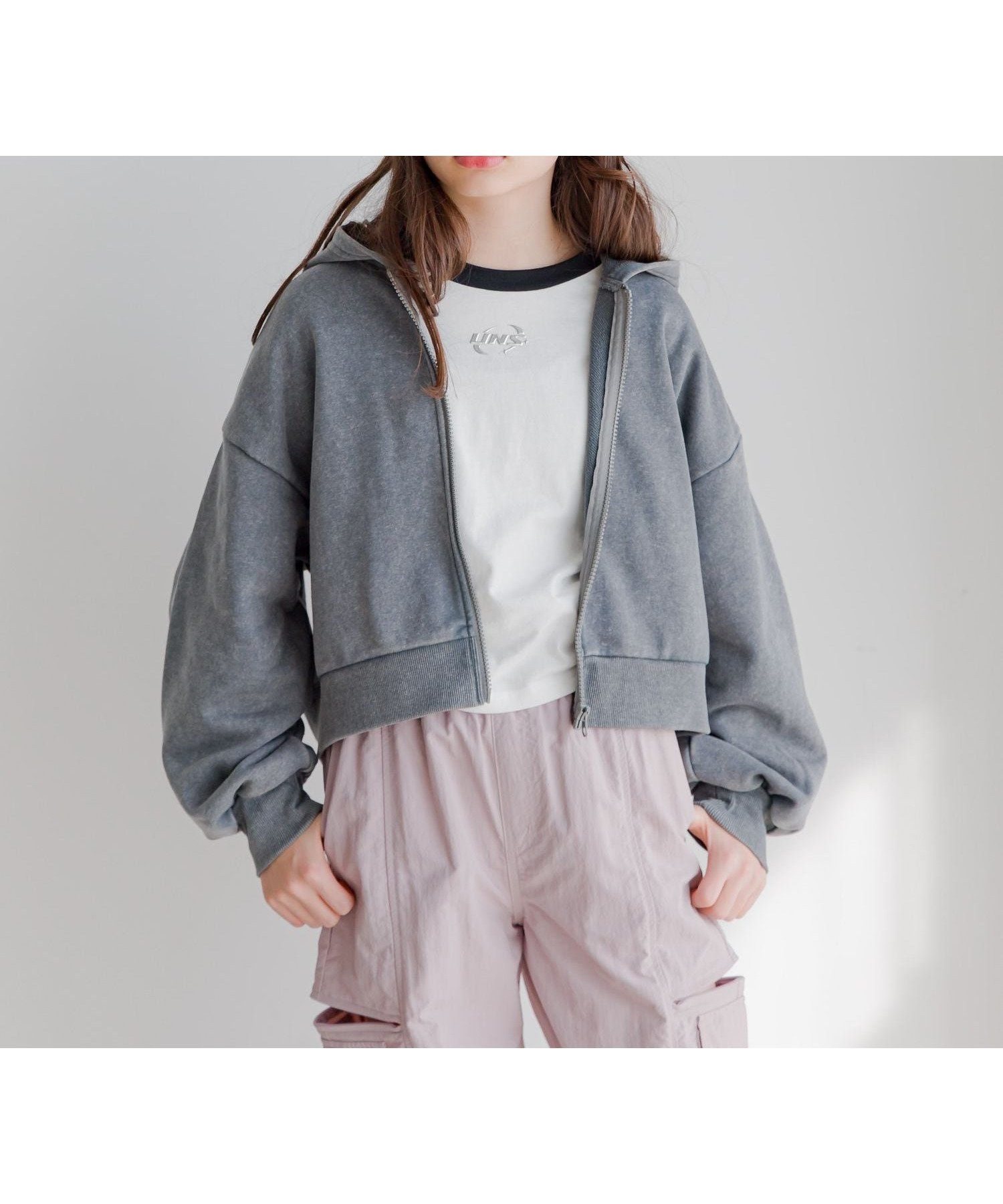 【グローバルワーク/GLOBAL WORK / KIDS】のピグメント裏毛ZIPパーカー/キッズ/292267 インテリア・キッズ・メンズ・レディースファッション・服の通販 founy(ファニー) 　ファッション　Fashion　キッズファッション　KIDS　セットアップ　Set Up　パーカー　Hoodie　チャコール18|ID: prp329100004525490 ipo3291000000032106755