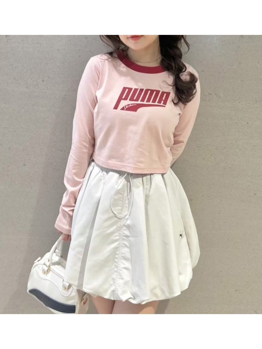 【リリーブラウン/Lily Brown】の【LILY BROWN×PUMA】バルーンスカート インテリア・キッズ・メンズ・レディースファッション・服の通販 founy(ファニー) 　ファッション　Fashion　レディースファッション　Ladies' Fashion Online　スカート　Skirt　カットソー　Cut And Sew　スポーツ　Sports　トレンド　Trend　バルーン　Balloon　プリント　Print　別注　Special Order　ワンポイント　One Point　LGRY[005]|ID: prp329100004525503 ipo3291000000032636351
