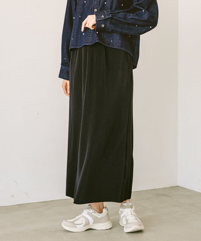 【グローバルワーク/GLOBAL WORK】の細プリーツIラインスカート/253426 インテリア・キッズ・メンズ・レディースファッション・服の通販 founy(ファニー) https://founy.com/ ファッション Fashion レディースファッション Fashion for Women スカート Skirts コンパクト Compact, Small Size ジャケット Jacket, Outerwear プリーツ Pleats, Pleated 楽ちん Easy Fit, Comfortable |ID: prp329100004525509 ipo3291000000032213419