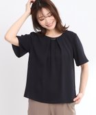 【リフレクト/Reflect】の【接触冷感/洗える】タックディティールブラウス 人気、トレンドファッション・服の通販 founy(ファニー) ファッション Fashion レディースファッション WOMEN トップス・カットソー Tops/Tshirt シャツ/ブラウス Shirts/Blouses アクセサリー Accessories ジャケット Jacket ジョーゼット Georgette 洗える Washable thumbnail ネイビー|ID: prp329100004525530 ipo3291000000032007883