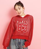 【ピンク ラテ/PINK-latte / KIDS】の【セットアイテム】ナンバリングメッシュ+ロンT レッド|ID: prp329100004525541 ipo3291000000032007920