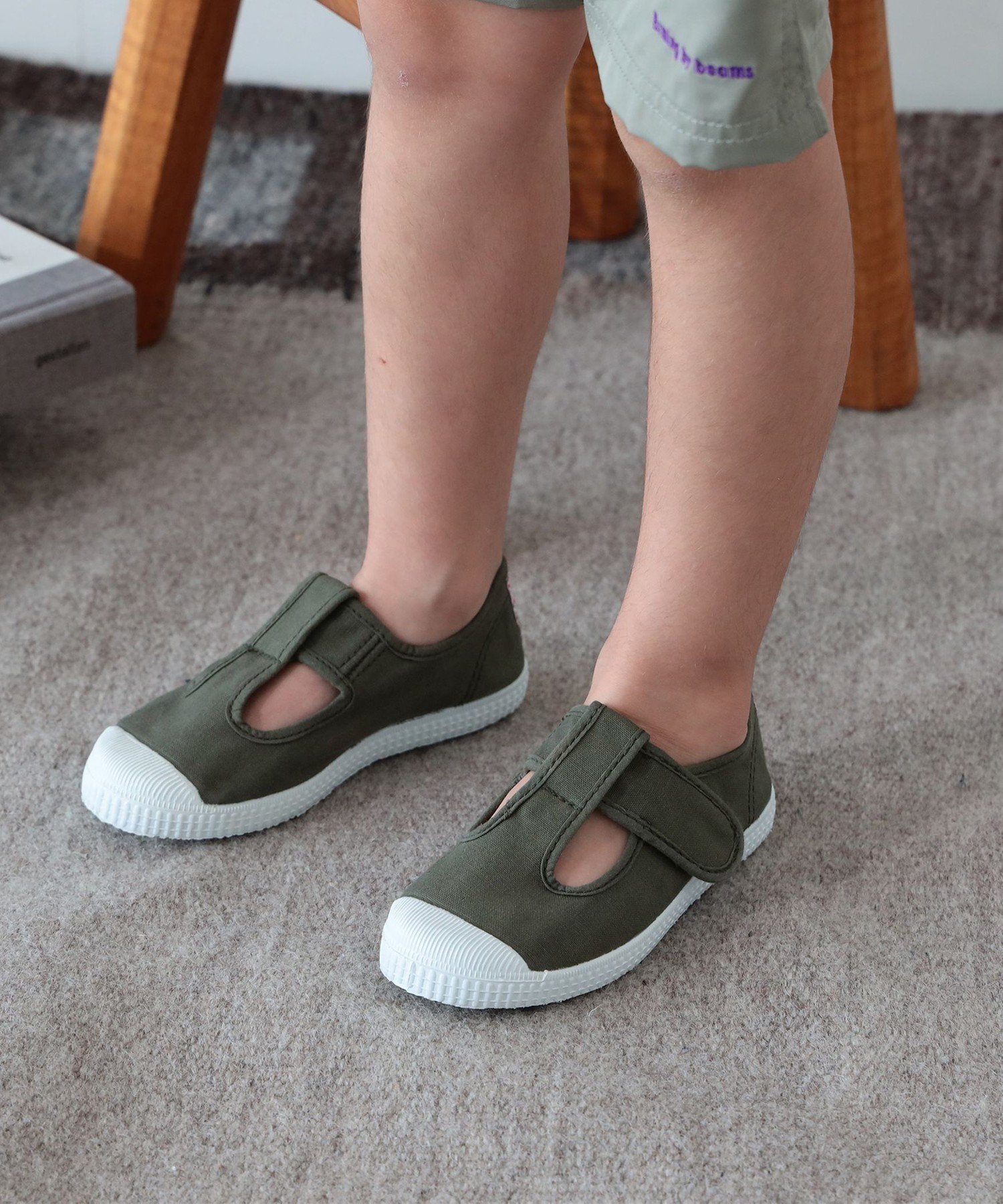 【ビーミングライフストアバイビームス/B:MING LIFE STORE by BEAMS / KIDS】のCienta / T STRAP インテリア・キッズ・メンズ・レディースファッション・服の通販 founy(ファニー) 　ファッション　Fashion　キッズファッション　KIDS　シューズ　Shoes　ラップ　Wrap　春　Spring　OLIVE|ID: prp329100004525569 ipo3291000000032008058