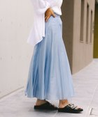 【ビームス ウイメン/BEAMS】のエアリー シアー フレア スカート ロング丈 涼しい BLUE|ID: prp329100004525573 ipo3291000000032712498