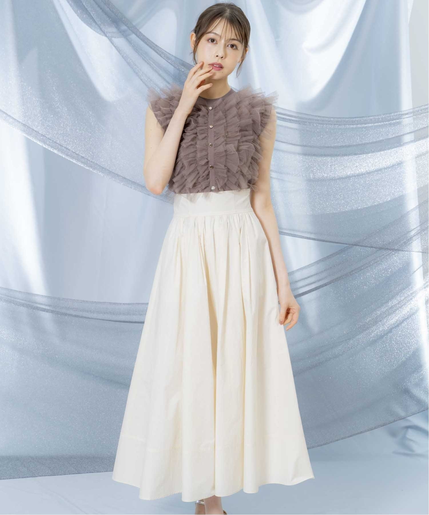 【ノエラ/Noela】のギャザーデザインフレアスカート インテリア・キッズ・メンズ・レディースファッション・服の通販 founy(ファニー) 　ファッション　Fashion　レディースファッション　WOMEN　スカート　Skirt　Aライン/フレアスカート　Flared A-Line Skirts　ベーシック　Basic　ポケット　Pocket　エレガント 上品　Elegant　ベージュ|ID: prp329100004525604 ipo3291000000032008207