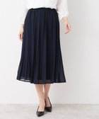 【デッサン/Dessin】の【入卒/セレモニー/ウエストゴム/洗える】シフォンプリーツスカート ネイビー|ID: prp329100004525624 ipo3291000000032679625